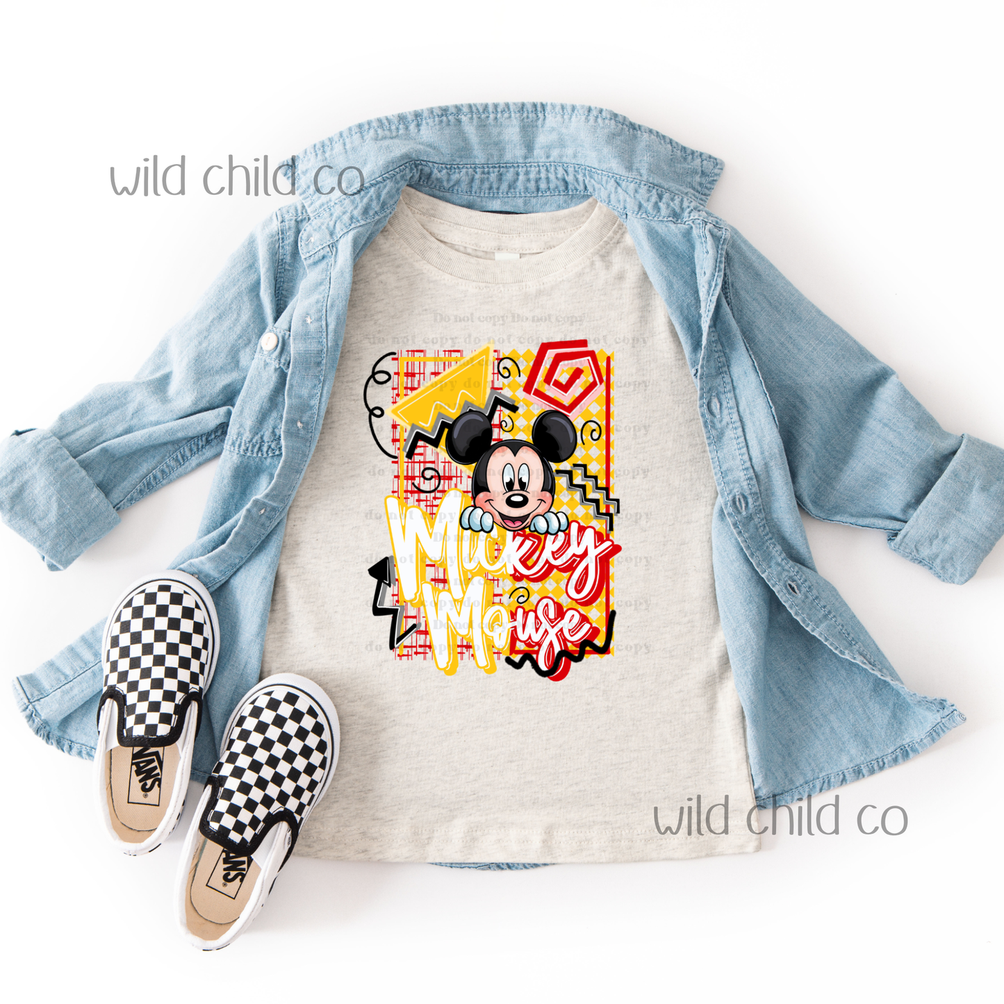 Boy Mouse Retro Character