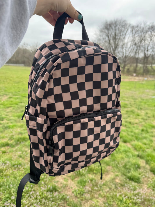 Checkered Backpack