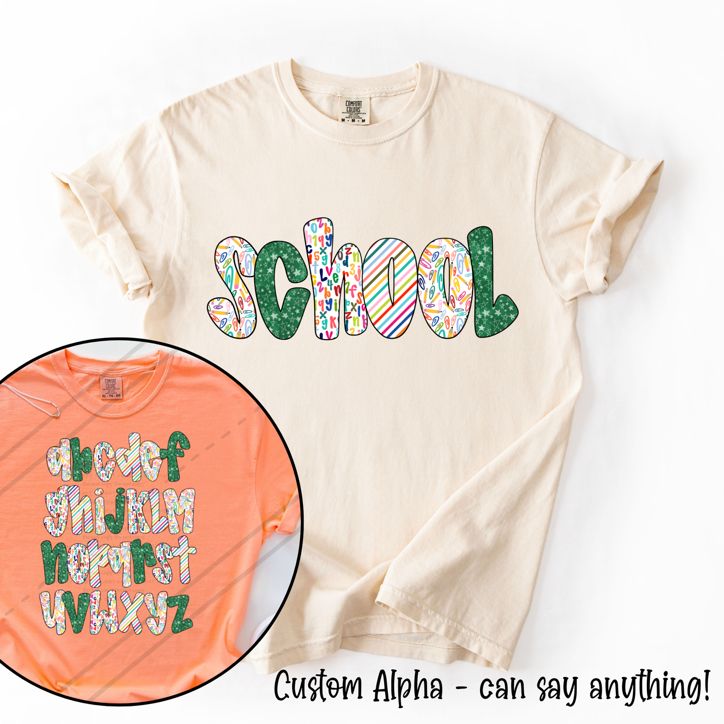 School Custom Alpha Tee