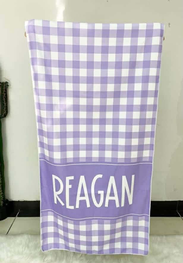 Gingham Beach Towel