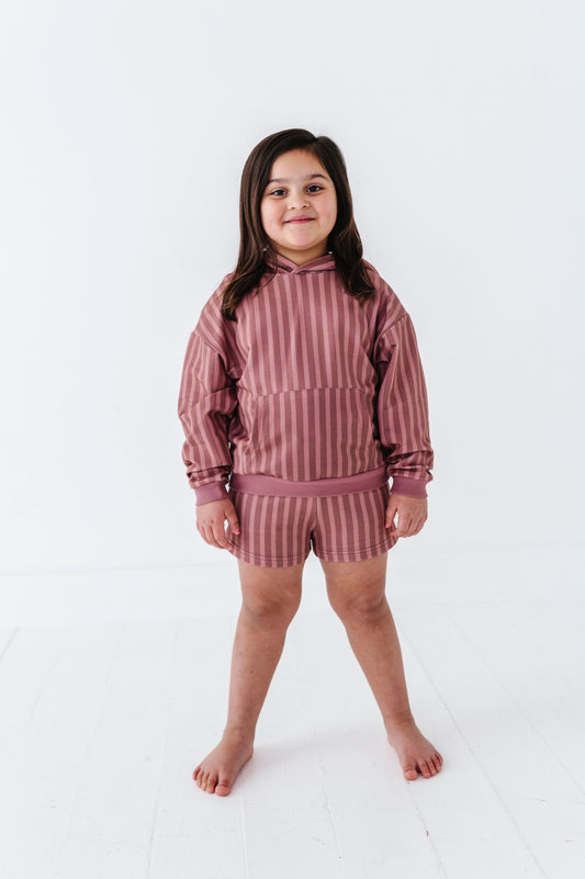 Mesa Stripe Kids Hooded Sweatshirt