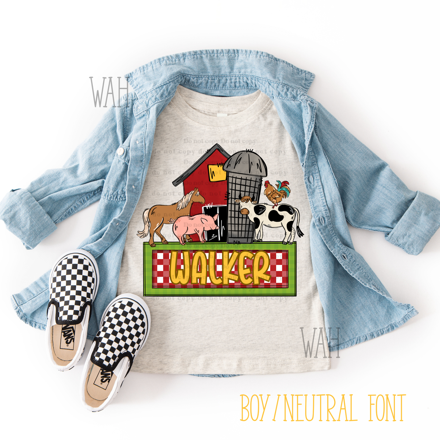 Barn Name Plate - Boy