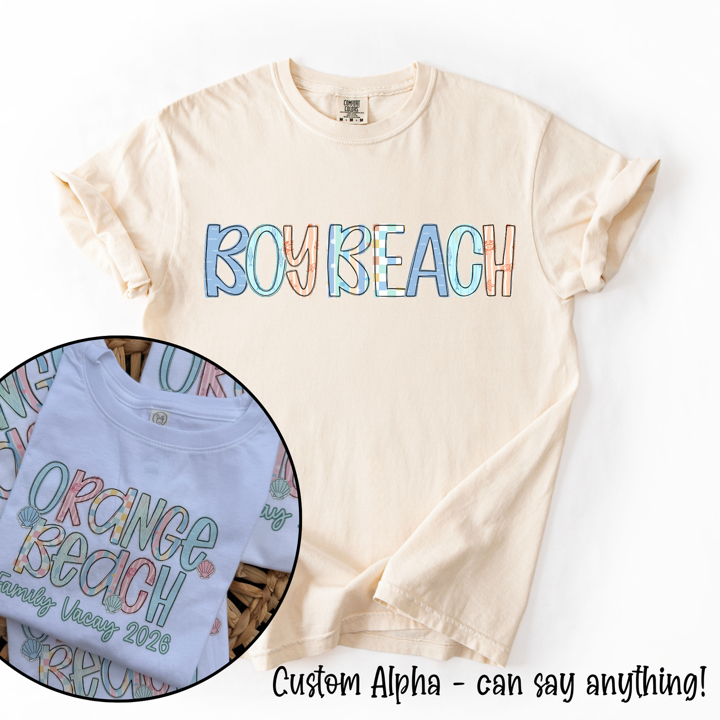 Boy Beach Custom Alpha Tee