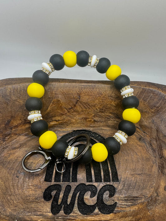 Black and Yellow Wristlet