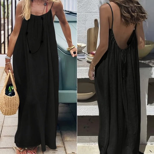 Deep Back Summer Dress