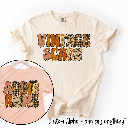 Vintage Scare Custom Alpha Tee