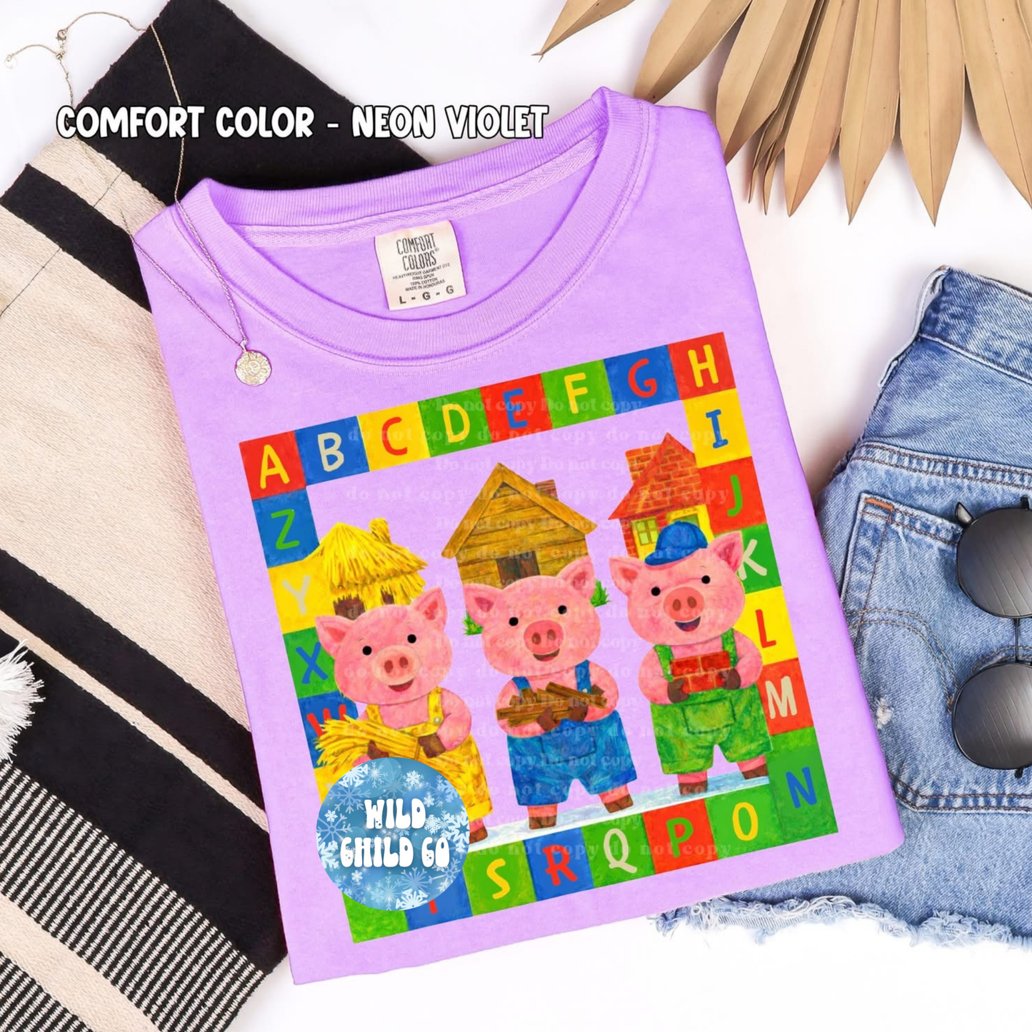 Pigs - leave shirt color in comments at checkout