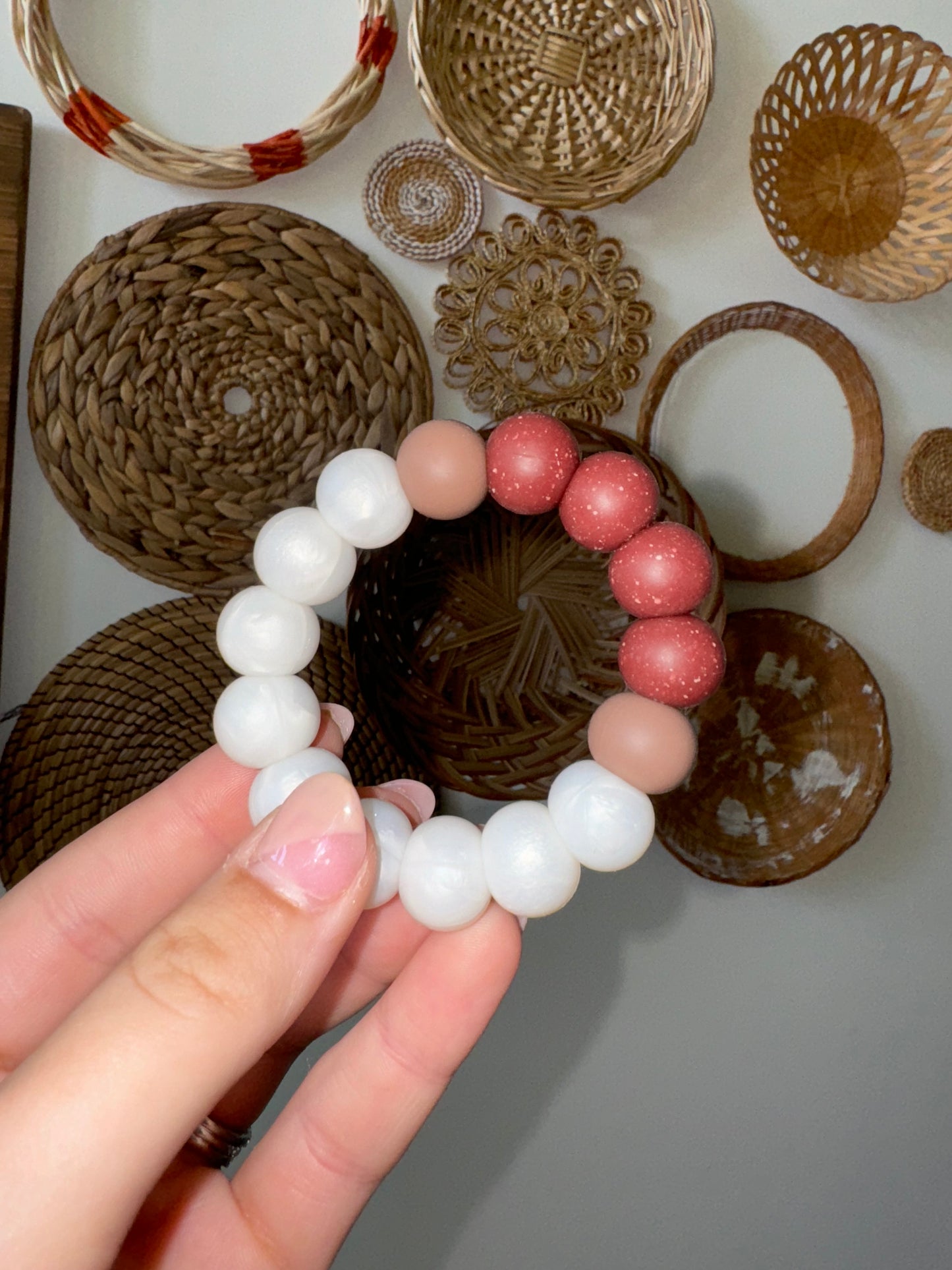 Pearl teething Ring