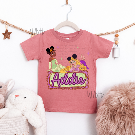 Tiana & Rapunzel Name Plate