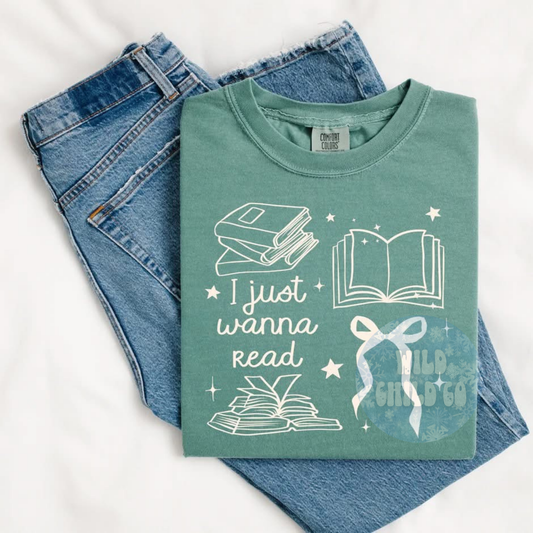 Just wanna read - leave shirt color in comments at checkout