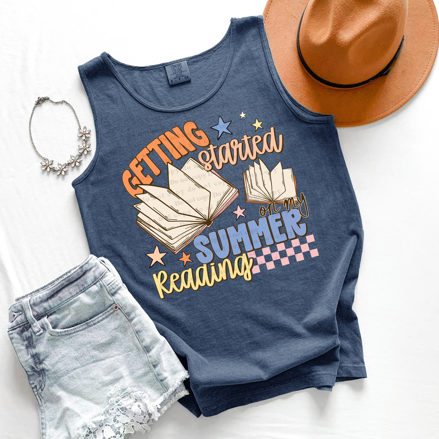 Summer Reading - leave shirt color in comments at checkout