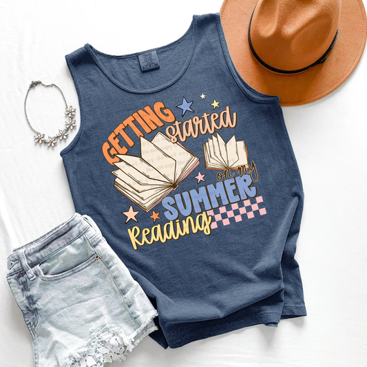 Summer Reading - leave shirt color in comments at checkout