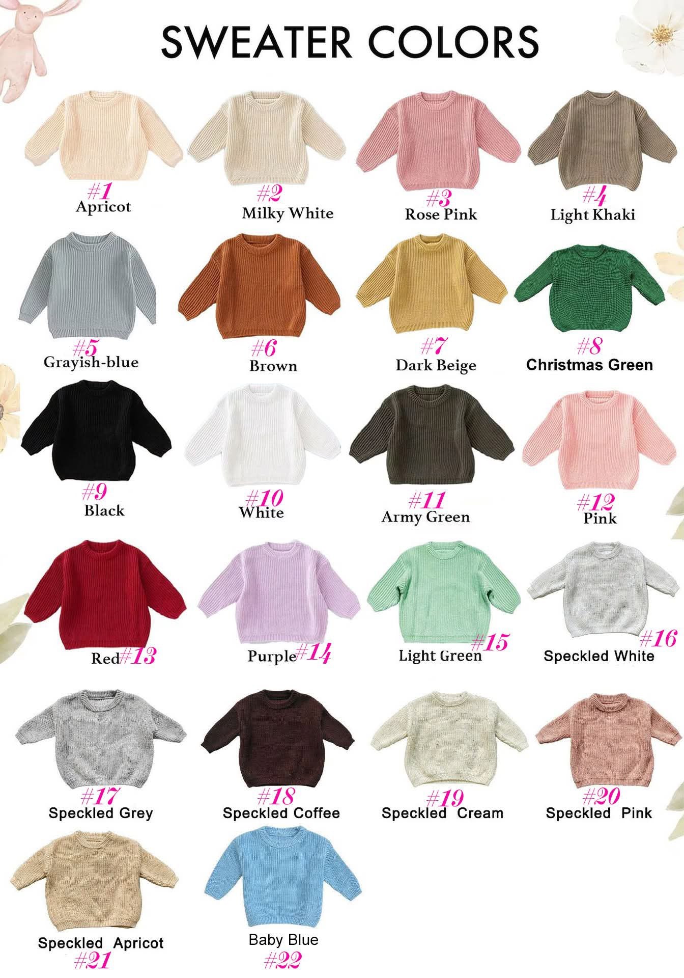 Chunky Knit Sweaters - leave size in comments at checkout