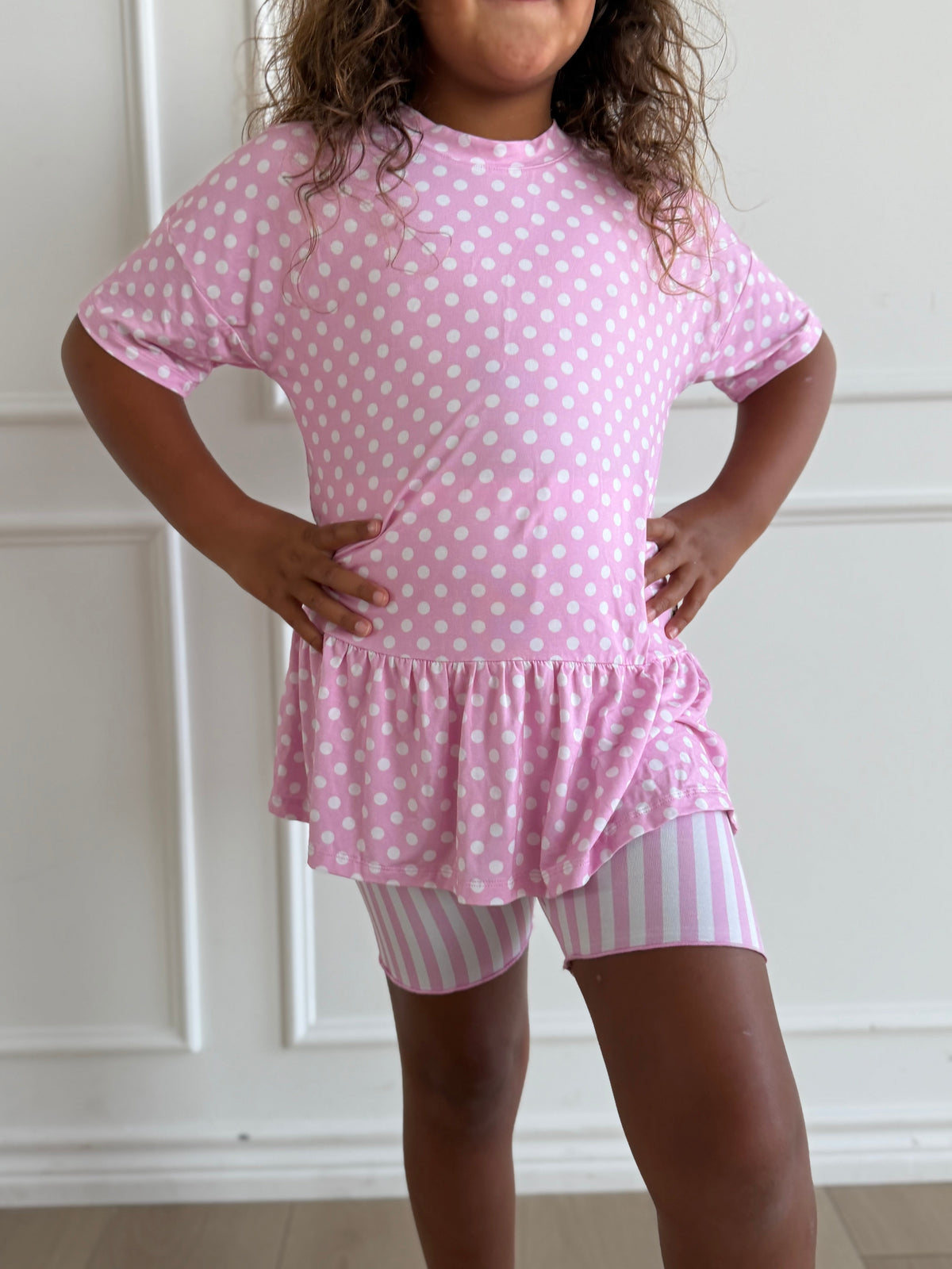 Pink Peplum Set