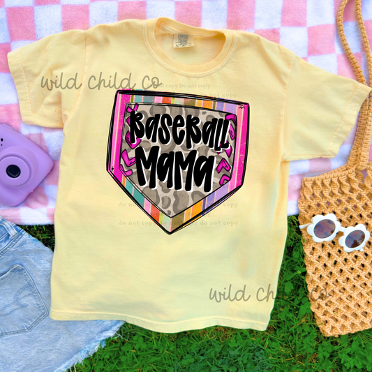 Baseball Mama  - leave shirt color in comments at checkout