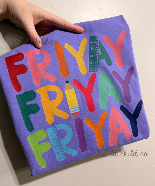 FriYAY - leave shirt color in comments at checkout