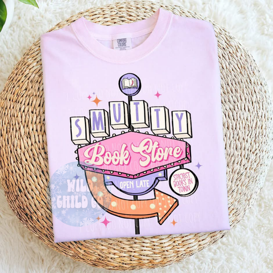 Smutty Book Store - leave shirt color in comments at checkout