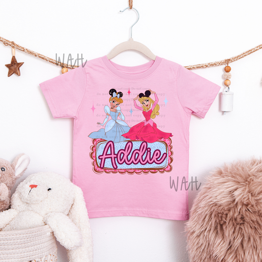 Cinderella & Aurora Name Plate