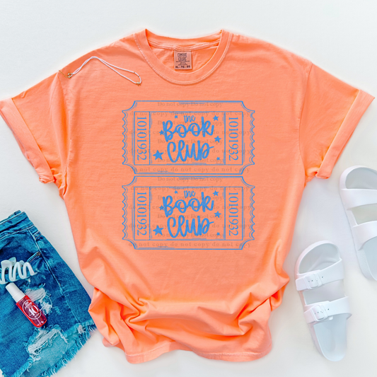 Book Club - blue - leave shirt color in comments at checkout