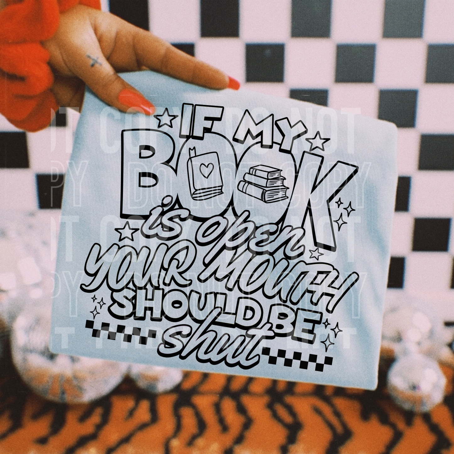 Your Mouth is Shut - leave shirt color in comments at checkout