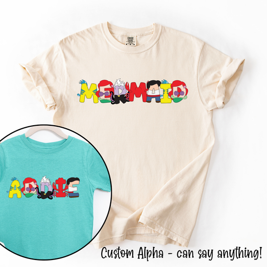 Mermaid Custom Alpha Tee