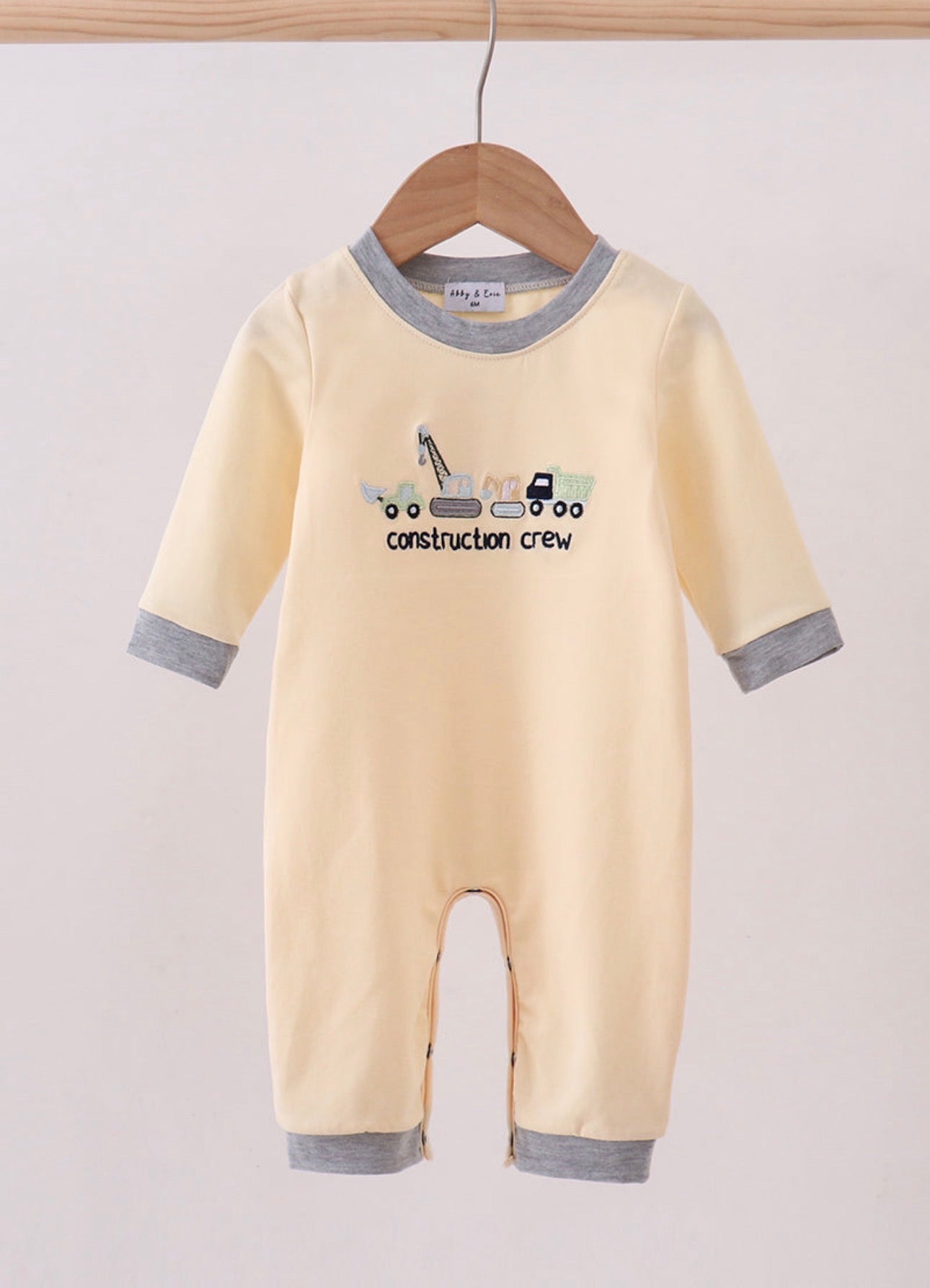 Beige Construction Romper