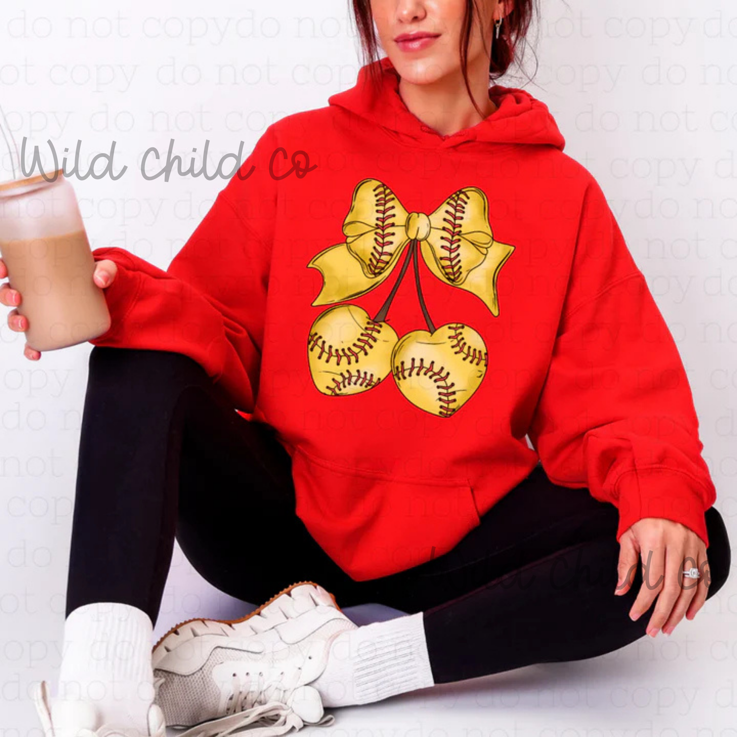 Softball Cherries - leave shirt color in comments at checkout