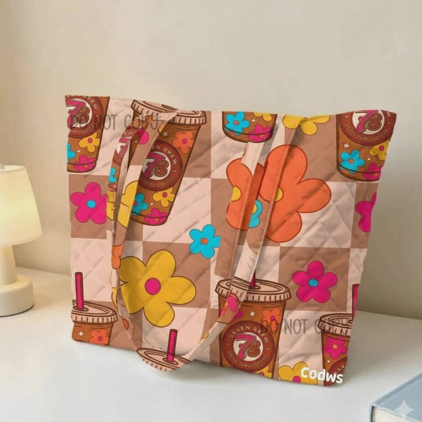 Custom Quilted Tote Bag