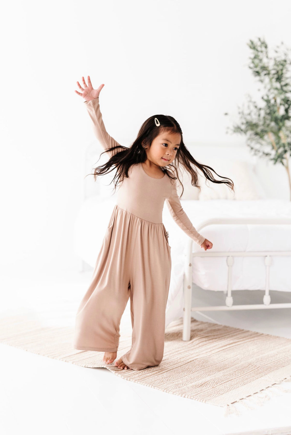 Sand Neutrals Wide Leg Romper