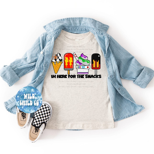 Snacks - leave shirt color in comments at checkout