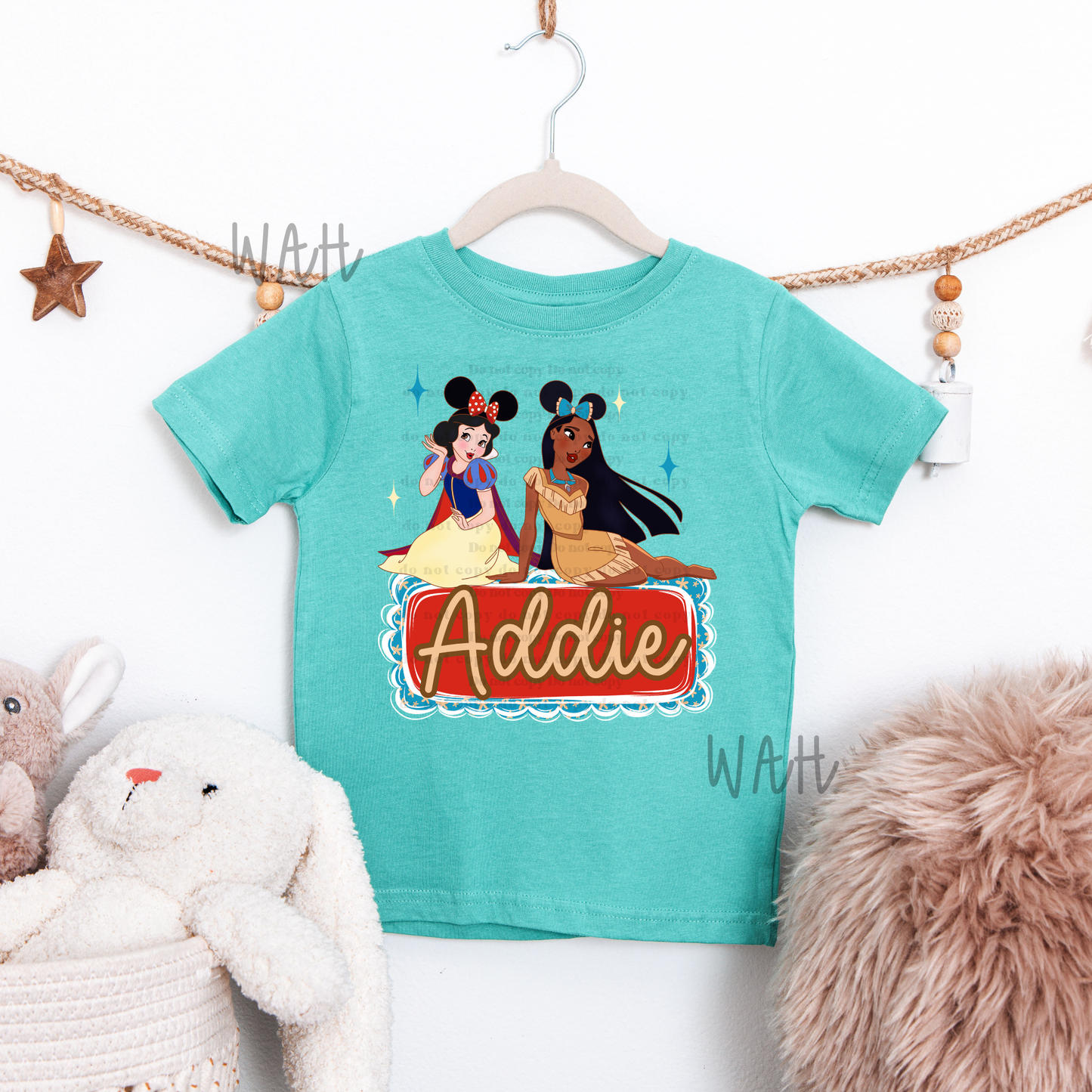 Snow White & Pocahontas Name Plate