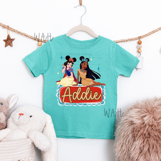 Snow White & Pocahontas Name Plate