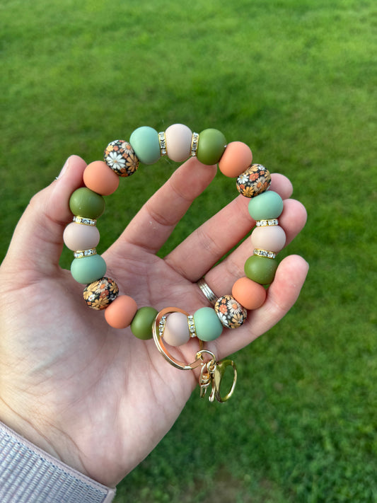 Fall floral Wristlet