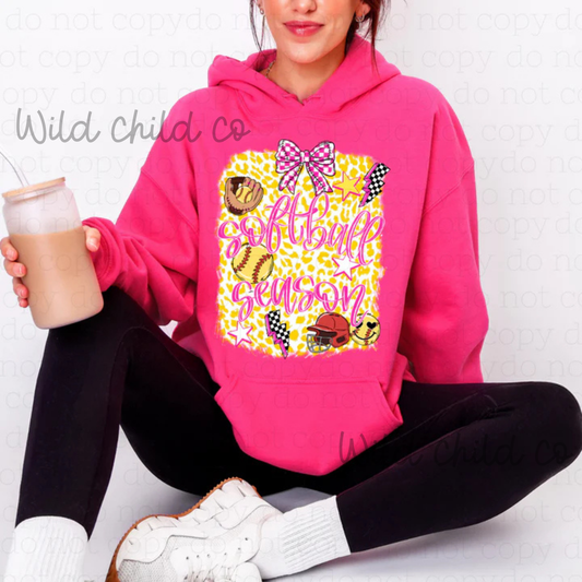 Softball Season - leave shirt color in comments at checkout