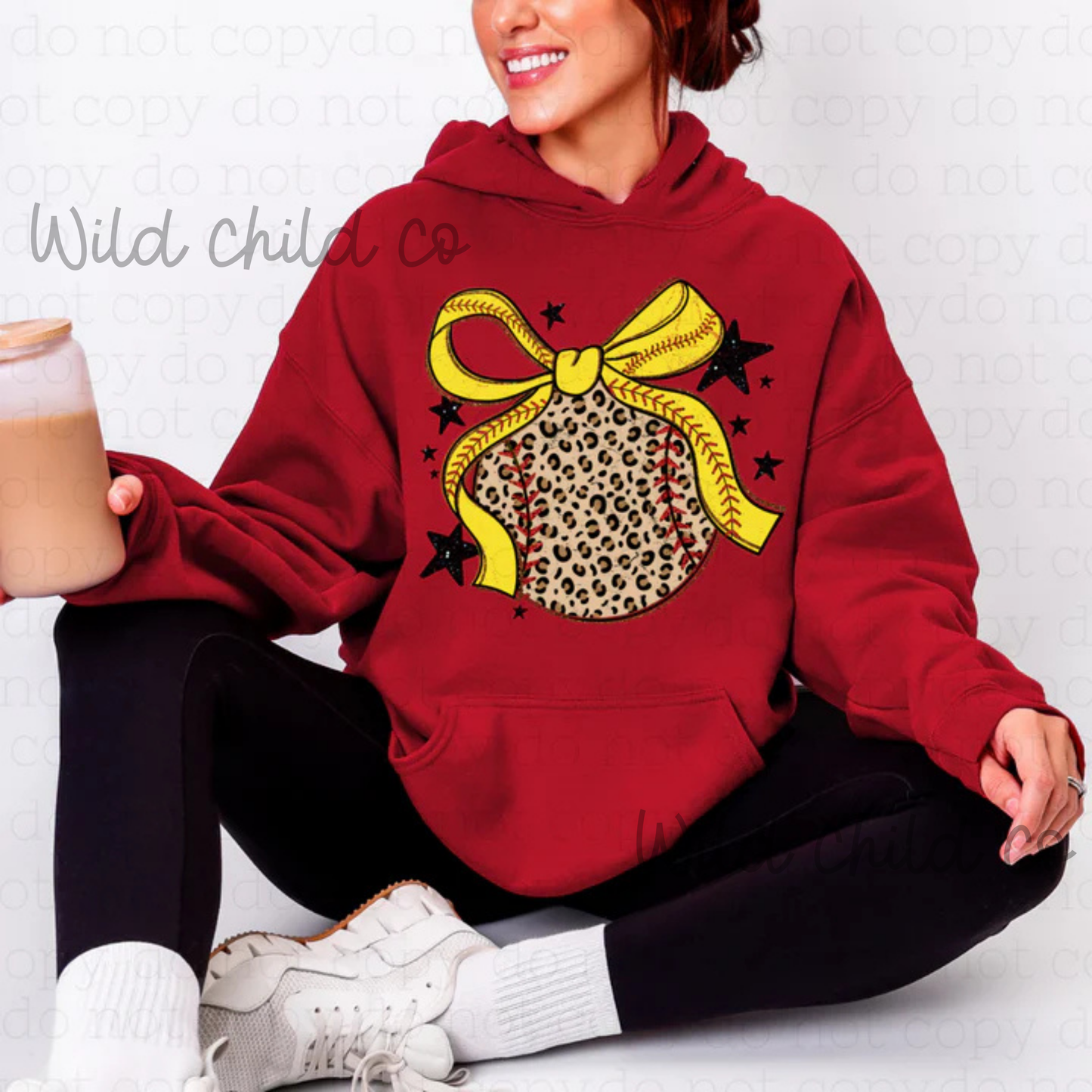 Softball Cheetah Bow - leave shirt color in comments at checkout