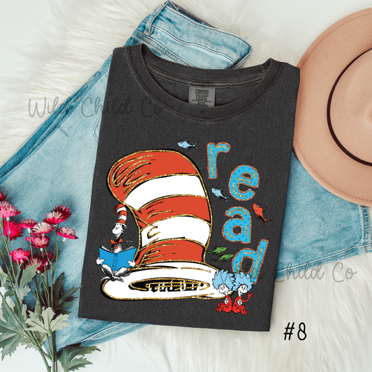 Reading Hat - leave shirt color in comments at checkout