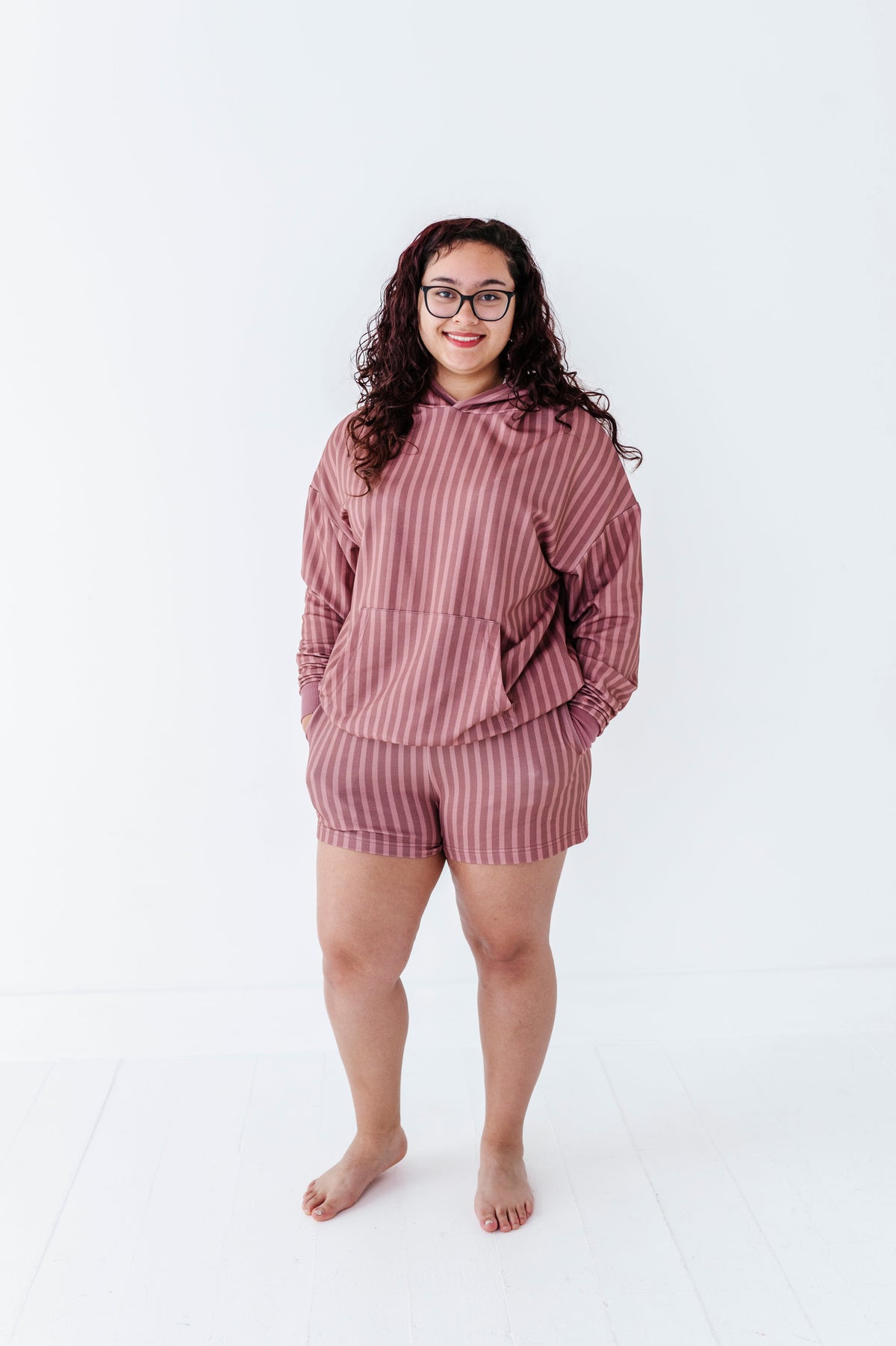 Mesa Stripe Adult Hooded Sweatshirt