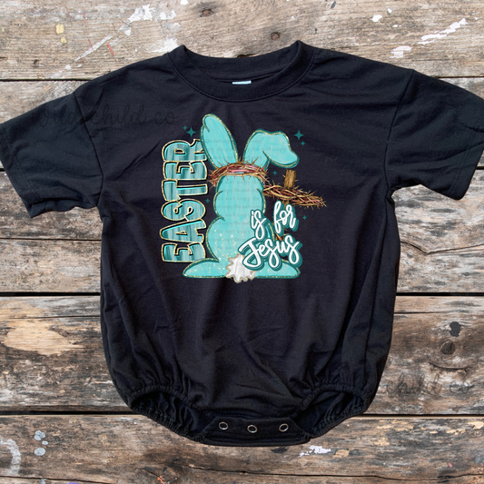 Blue Easter is for Jesus'- leave shirt color in comments at checkout