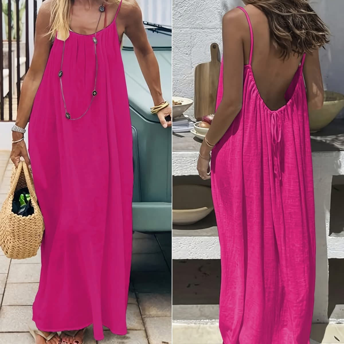 Deep Back Summer Dress