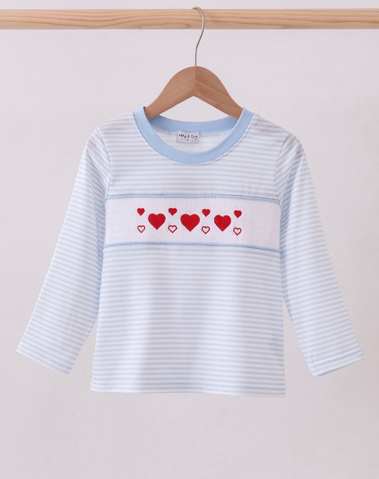 Blue Heart Smocked Top