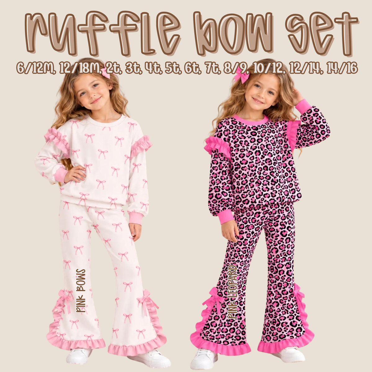 Ruffle Bow Set - Closes 10.10