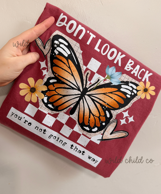 Dont look back - leave shirt color in comments at checkout