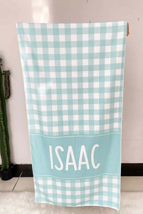 Gingham Beach Towel