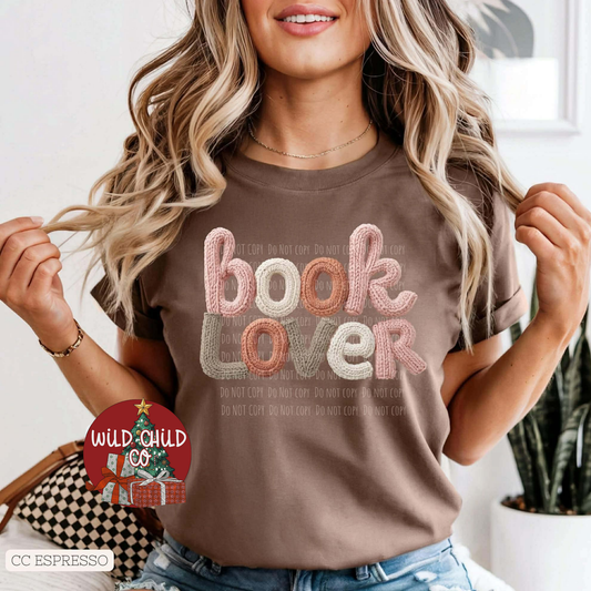 Yarn Book Lover - leave shirt color in comments at checkout