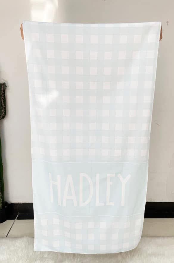Gingham Beach Towel