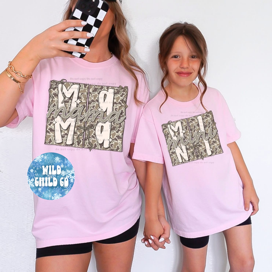 Camo Matching - leave shirt color in comments at checkout