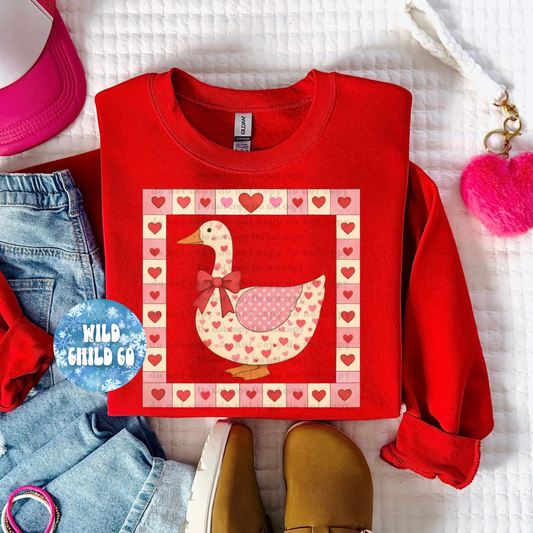 Goose hearts - leave shirt color in comments at checkout