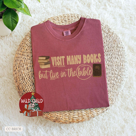 Visit Many Books - leave shirt color in comments at checkout