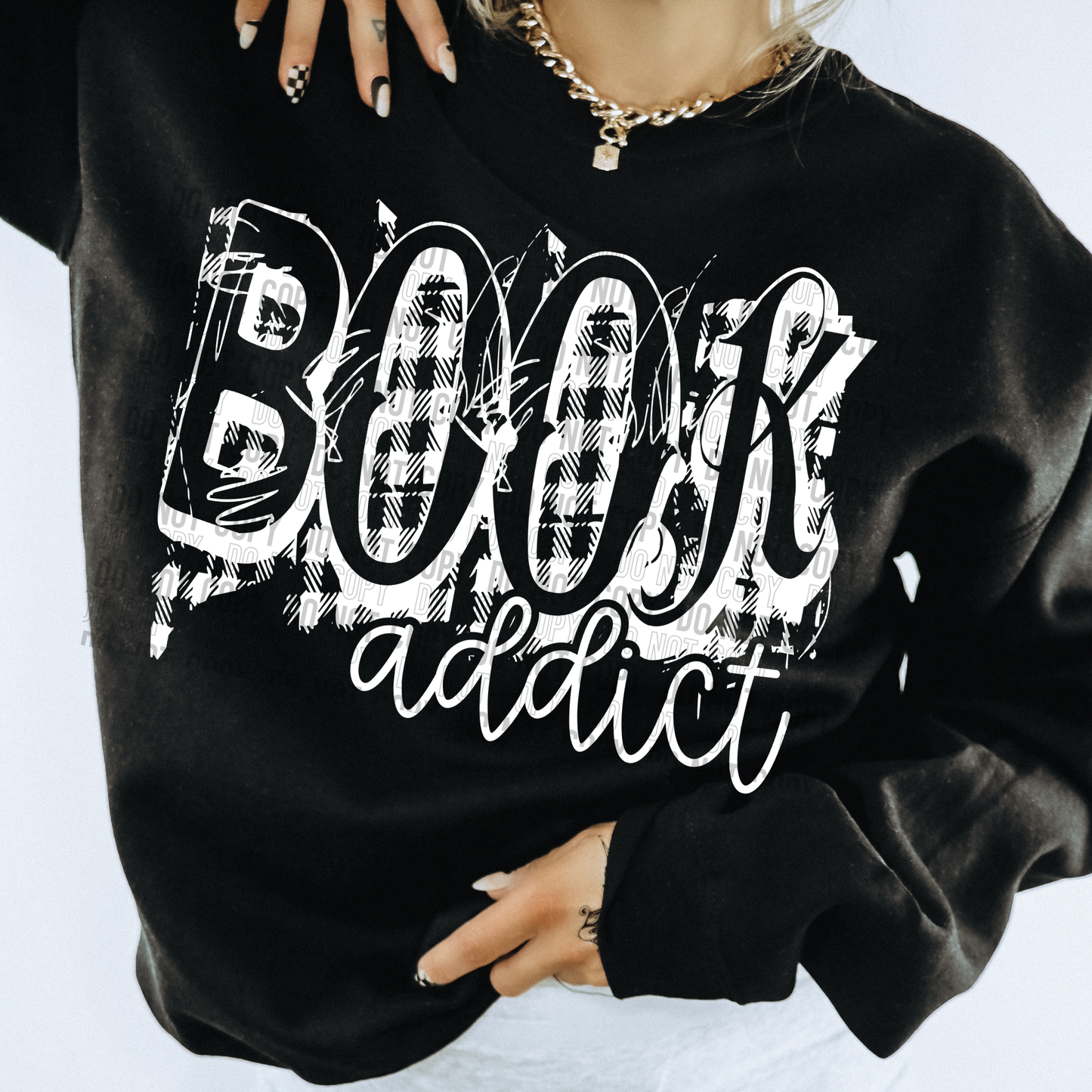 Book Addict - leave shirt color in comments at checkout