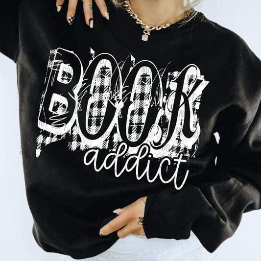 Book Addict - leave shirt color in comments at checkout